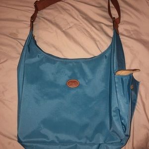 Blue Longchamp Tote